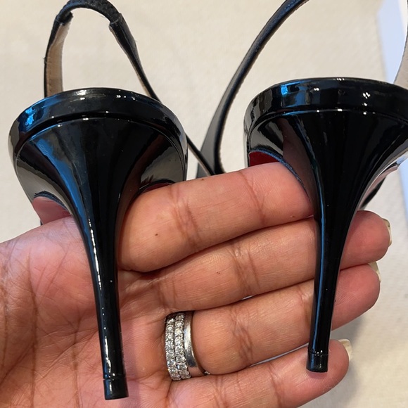Black Sling Back Christian Louboutins Heels 39.5 - Picture 9 of 9